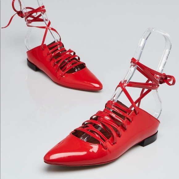 Givenchy patent leather lace up ballerinas - Picture 13 of 13